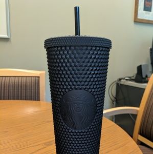 Spikey Matte Black Starbucks Tumbler